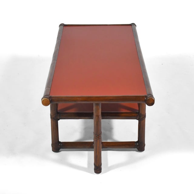 Mid 20th Century McGuire Model 69 Rattan Coffee Table For Sale - Image 5 of 12