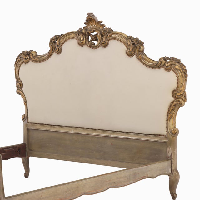 A French Louis XV Style Full-Size Bed, C. 1930. For Sale - Image 4 of 8
