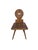 A rustic Swiss Brettstuhl (board chair) or Bauernstuhl, crafted in cherrywood around 1800. The chair is distinguished by...