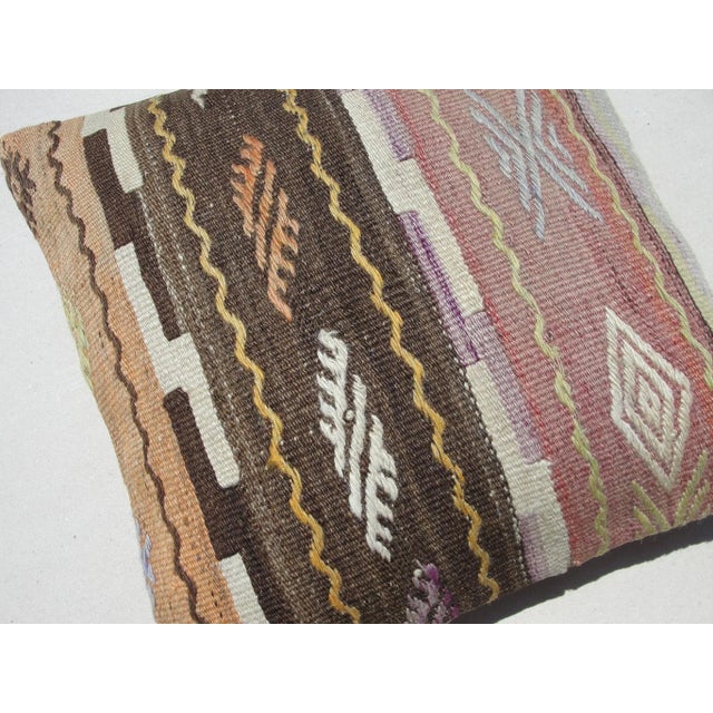 1970s Kilim Rug Pillow Cover For Sale - Image 9 of 11