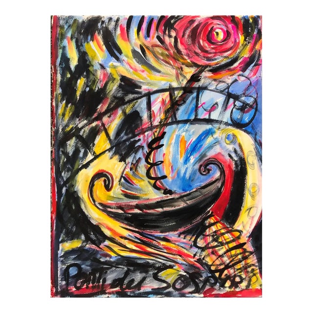 1985 Adrienne Anderson Modern Neoclassical Painting For Sale