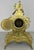 French Ornate Brass Mantel Clock with Key For Sale - Image 14 of 16