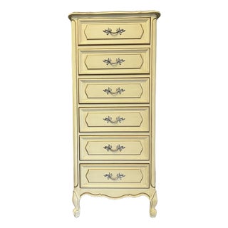 Vintage Henry Link French Country Provincial Tall 6-Drawer Dresser For Sale