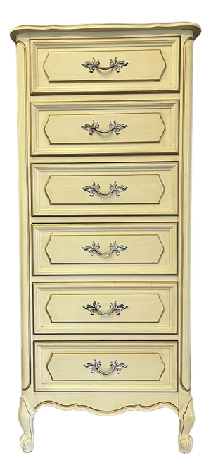 Vintage Henry Link French Country Provincial Tall 6-Drawer Dresser