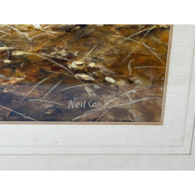 British Ornithology Watercolor of Grey Partridges in New Forest Moor in the Manner of Archibald Thorburn For Sale - Image 16 of 18