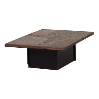 Brutalist Coffee Table by Paul Kingma, 1982 For Sale