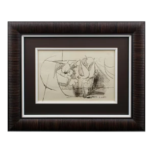 André Lhote Cubist Composition Pen Drawing circa 1910