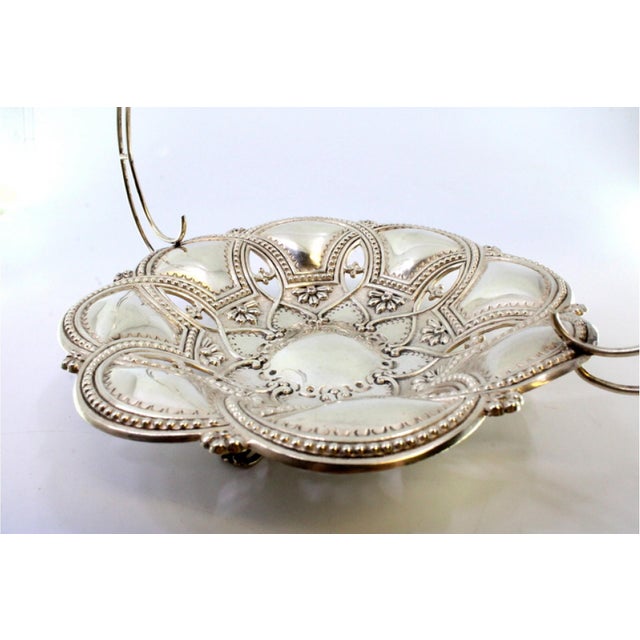 Silver Candy Box with Pearly Friezes, Double Arch and Openwork Feet For Sale - Image 5 of 8