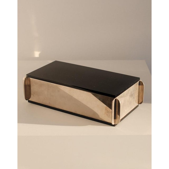 Italian Sculptural Box in Metal For Sale - Image 3 of 6