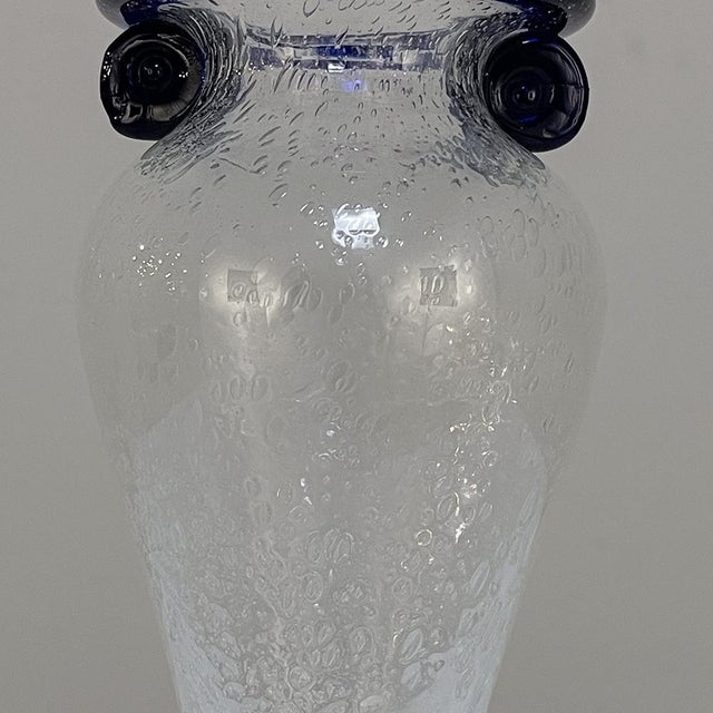 Mid-Century Hand-Blown Glass Flower Vase For Sale - Image 18 of 18