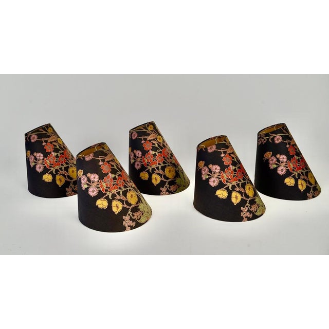 Mid-Century Modern Brass Hanging Light with Original Shades, 1950s For Sale - Image 8 of 18