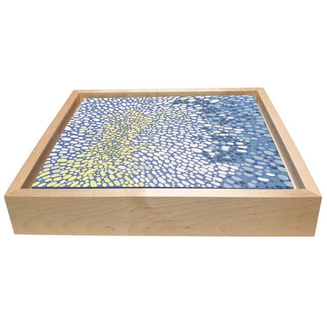 A chromatic study inspired by natural color palettes, this original painting distills the tones of florals into a field of...