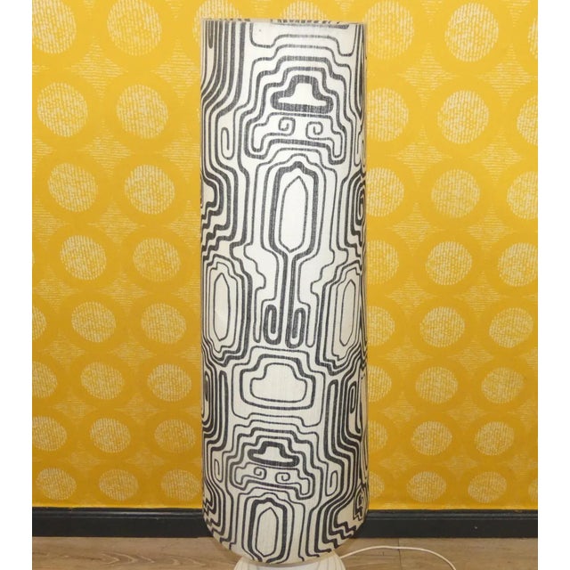 Vintage Floor Lamp with Ceramic Base, 1970s For Sale - Image 6 of 13