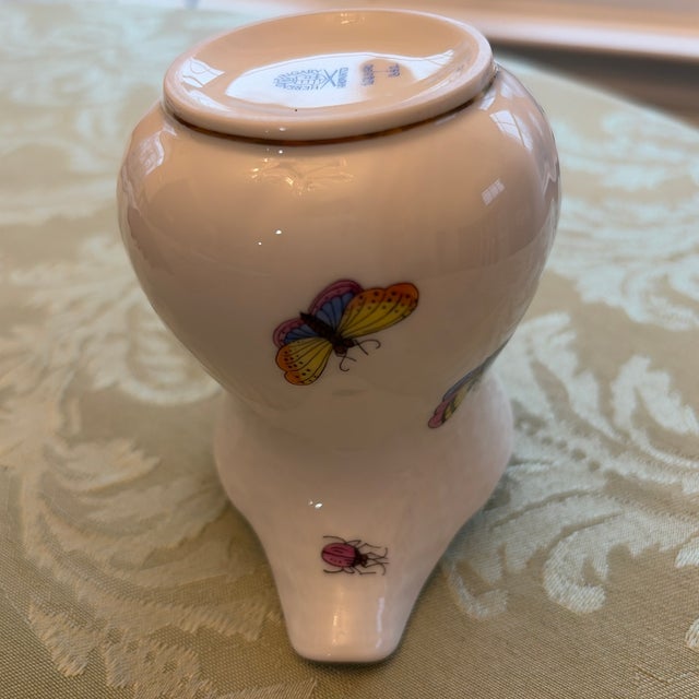 Metal Vintage Herend Rothschild Bird Creamer For Sale - Image 7 of 9