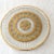 Culver Valencia Gold Filigree with Green Accents Three Piece Set: One Serving Tray 15 inches in diameter, One Bowl 8 1/2...
