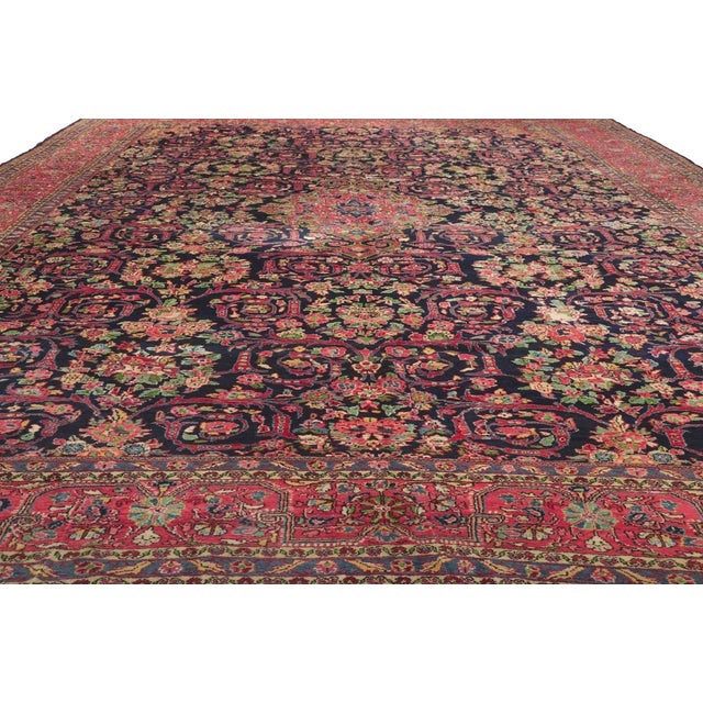 Antique Persian Malayer Rug, 12'08 X 20'05 For Sale - Image 4 of 12