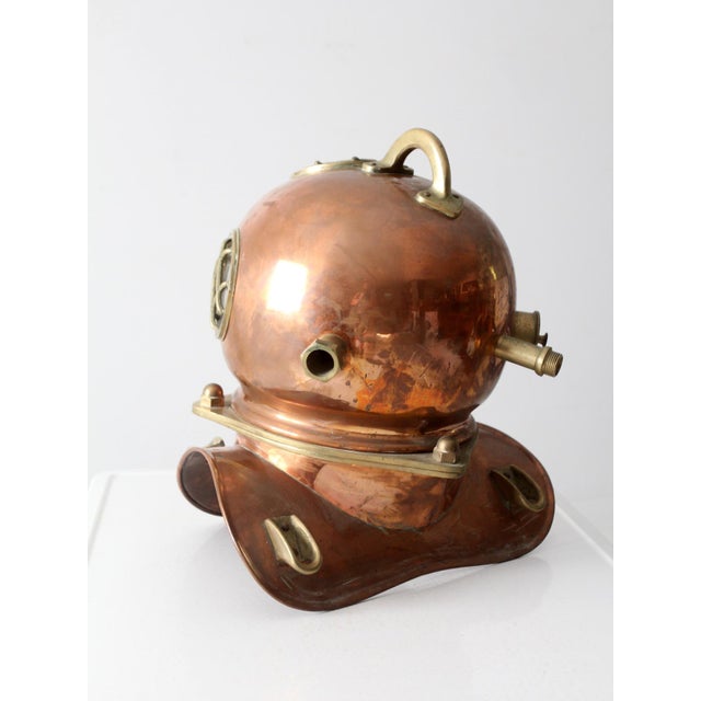 Cabin Antique Copper Diving Helmet For Sale - Image 3 of 12