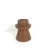 Mid Century Modern Teak Wood Candle Holder Danish Modern Style Chunky Wood Candleholder For Sale - Image 4 of 7