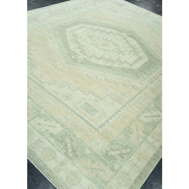Tan Turkish Oushak Rug 8' x 9'10" #19252 For Sale - Image 8 of 8