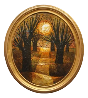Laimdots Murnieks, Mood, 1983, Oil on Cardboard, Framed