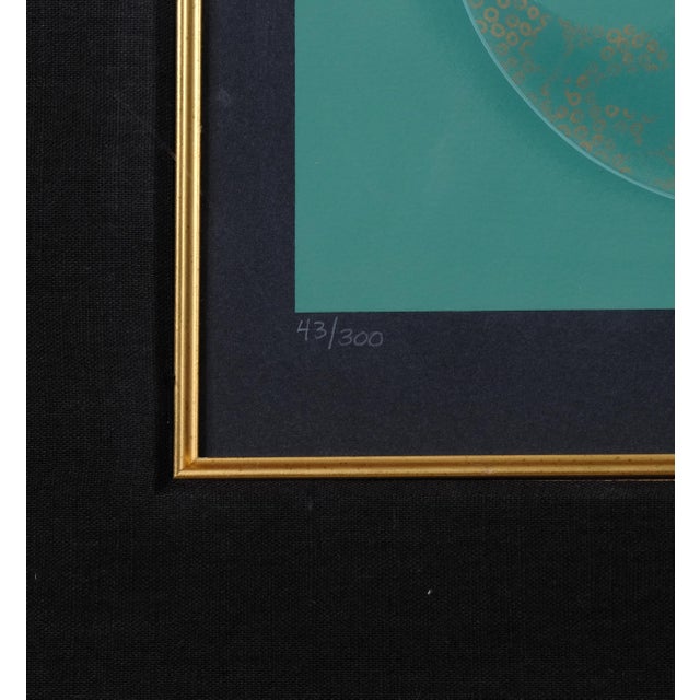 Wood Lillian Shao "Flora's Dream" Artist Hand Signed & Numbered Limited Edition 43/300 Framed & Matted Serigraph For Sale - Image 7 of 9