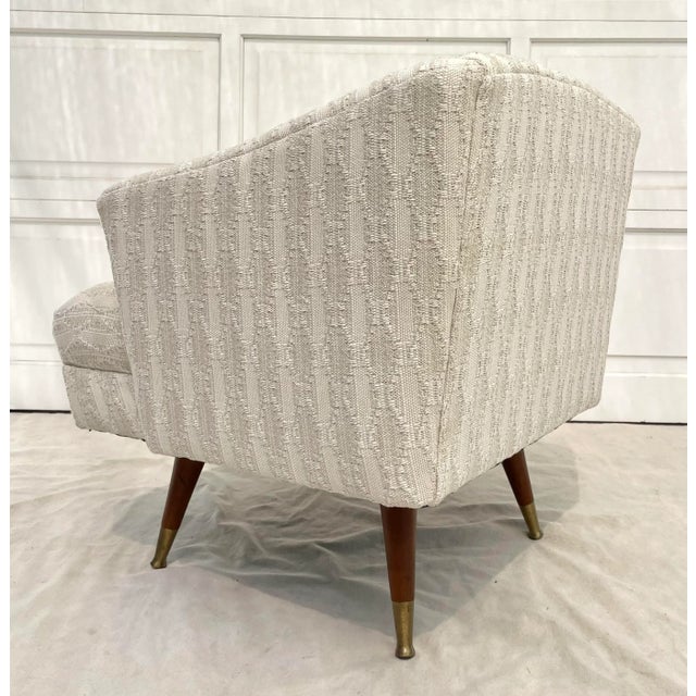 Mid-Century Modern Lounge Armchair Newly Upholstered For Sale - Image 11 of 12