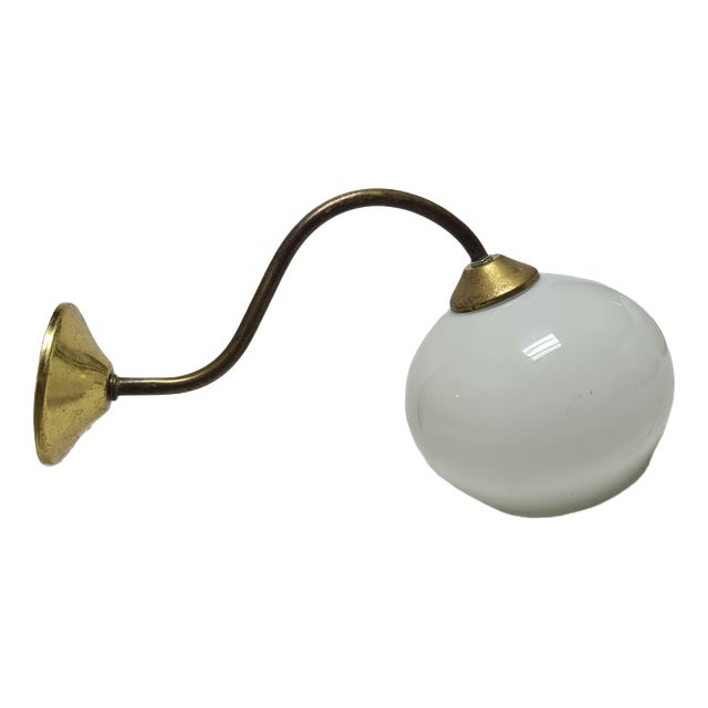 Vintage Art Deco Wall Lamp, Poland, 1950s For Sale