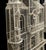 Silver 53" Tall c1960s Very Fine Wall Wire Sculpture of Castle House Architecture For Sale - Image 8 of 17
