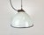 Mid-Century Modern Industrial White Grey Enamel Factory Hanging Lamp with Cast Iron Top, 1960s For Sale - Image 3 of 14