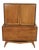 Mid 20th Century Modern Sculptural Walnut Highboy Dresser For Sale