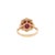 11x9.5mm, 5.5cts Madagascar Star Ruby and Natural Diamond Ring in 14k Solid Gold, Size 6.75 For Sale - Image 4 of 4