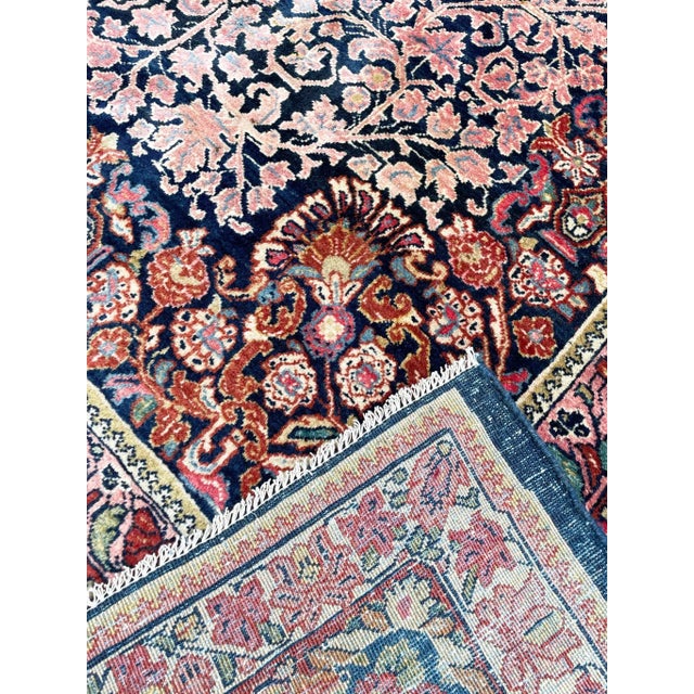 Early 20th Century Antique Persian Sarouk Carpet Wedding Rug For Sale - Image 4 of 12