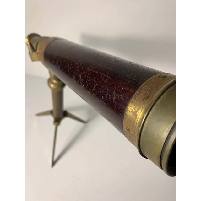 Vintage Gentleman's Library Telescope For Sale - Image 9 of 13