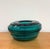Glass Vintage Large Scale Teal Art Glass Bowl For Sale - Image 7 of 7