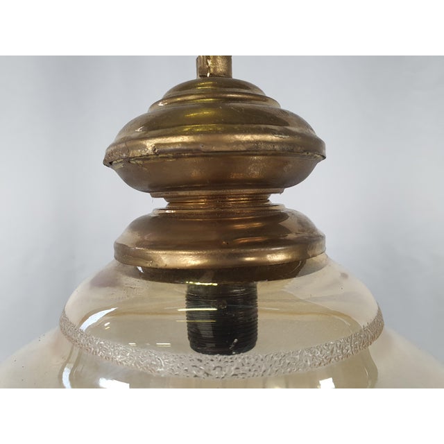 Pendant in Brass and Glass, 1970s For Sale - Image 12 of 18