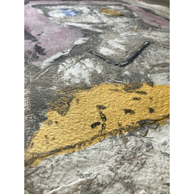 Pierre-Marie Brisson Original Carborundum Etching, 'Pink Lady' #2/95, 1980s, Signed, Unframed For Sale In Miami - Image 6 of 11