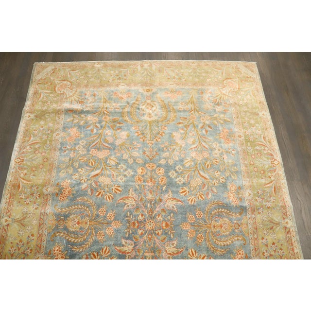 Manchester Wool Signed Persian Kashan Carpet rug no. j4289 For Sale - Image 11 of 11