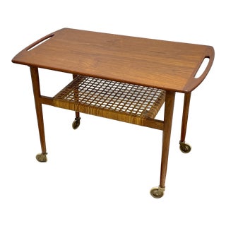 Mid Century Modern Rolling Bar / Tea Caned Cart by International Design Group, Made in Denmark For Sale