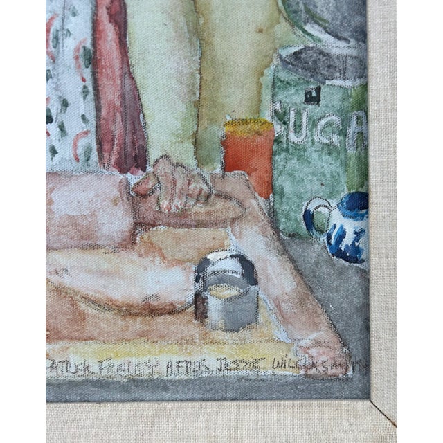 Late 20th Century "Kitchen Fun" Oil on Canvas After Josie Willcox Smith, by Patrick Fraley For Sale - Image 5 of 9