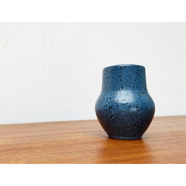 Blue Mid-Century West German Pottery WGP Vase, 1960s For Sale - Image 8 of 14