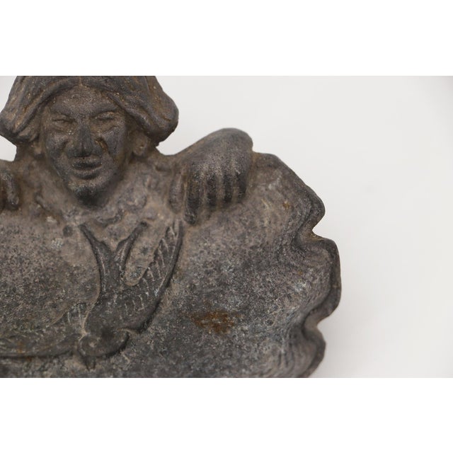 Gray Antique French Grotesque Card Receiver or Trinket Tray, Early 20th Century For Sale - Image 8 of 11