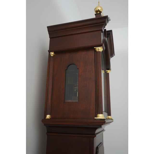 Stickley Colonial Williamsburg Wa-730 Mahogany Grandfather Clock For Sale - Image 10 of 18