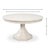 Transitional Round Dining Table, Medium - White Oak With Faceted Pedestal Base For Sale - Image 11 of 11