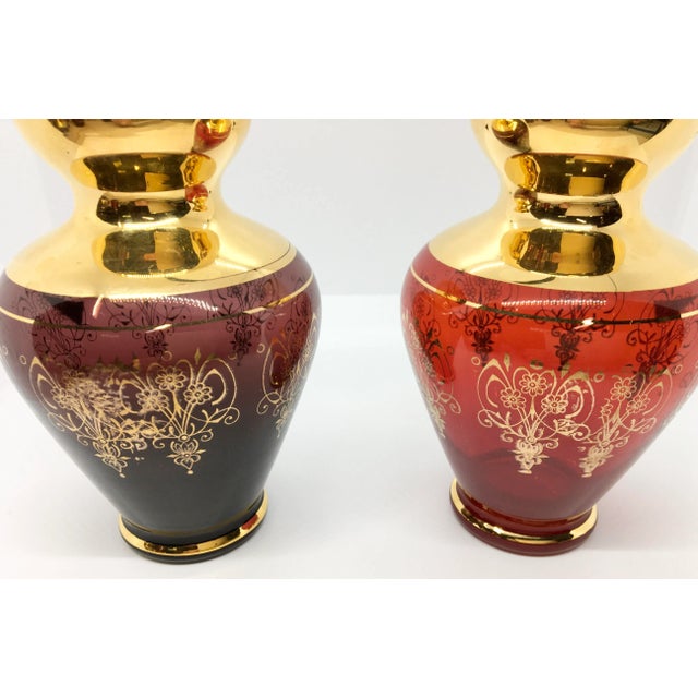 Mid 20th Century Bohemian Style Vases - Set of 4 For Sale - Image 5 of 6