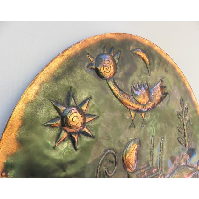 Wall Decoration in Copper & Brass, 1960s For Sale - Image 13 of 18