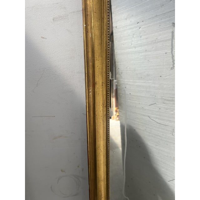Rococo Style Gilded Mirror in Wood and Gilded Stucco, 1800s For Sale - Image 9 of 13
