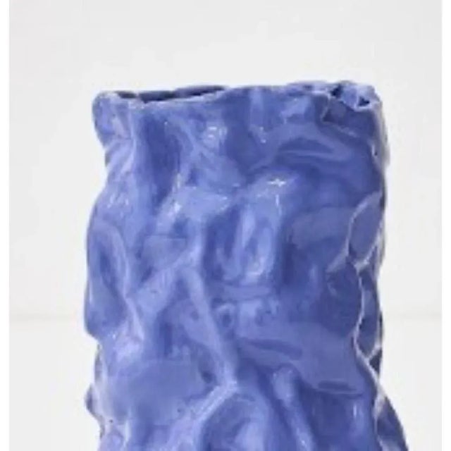 Not Yet Made - Made To Order Wrinkled Blue Vase by Siup Studio For Sale - Image 5 of 6