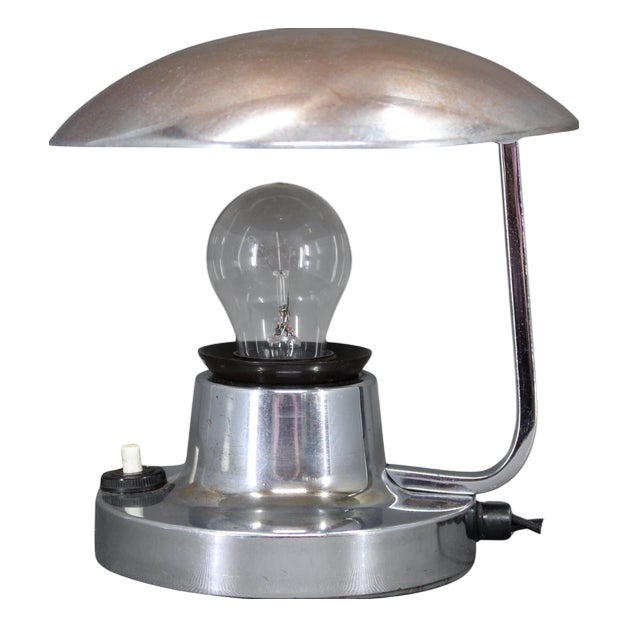 Bauhaus Adjustable Table Lamp from Napako, Czechoslovakia, 1940s For Sale