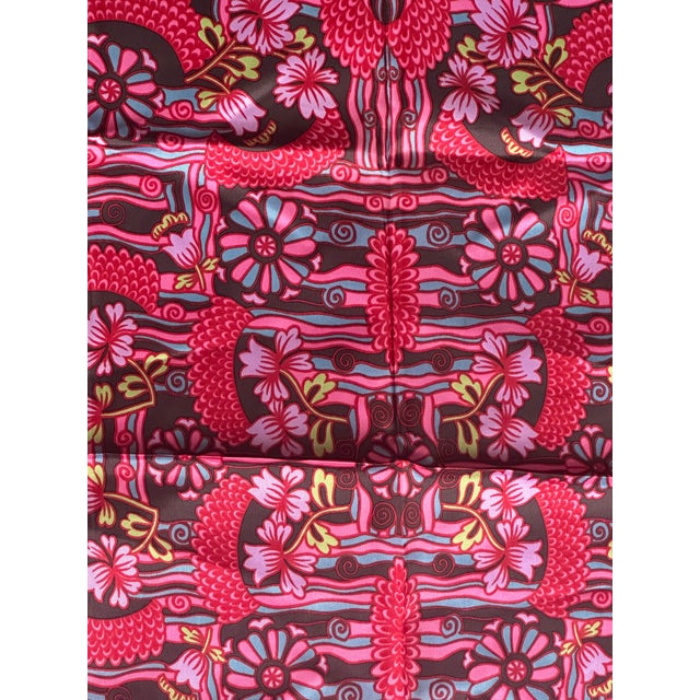 Textile Vintage Scarf 1970s Textile Panel For Sale - Image 7 of 9