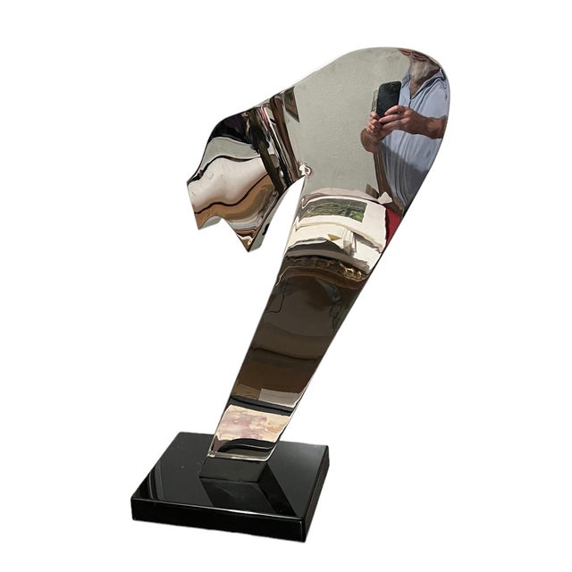 Gary Kahle, Welded Stainless Steel Reflective Abstract Modernist Sculpture Gary Kahle, 1984 For Sale - Image 16 of 18